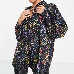 Never Fully Dressed Black Button-Up Shirt